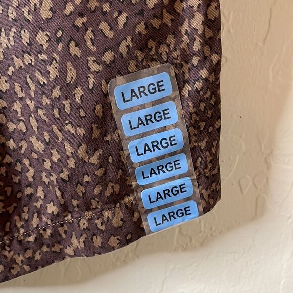 Social Standard by Sanctuary leopard print boardwalk shorts elastic waist SZ L - Picture 4 of 7